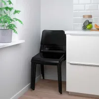 Scaun de bucătărie Ikea Teodores Plastic/ Black Black photo 2