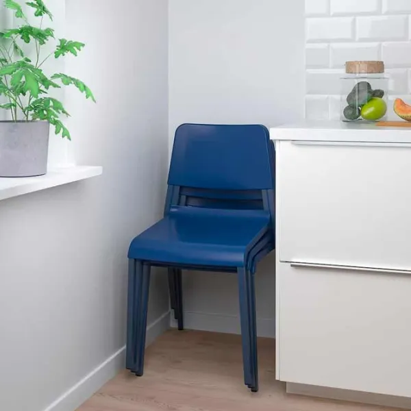 Scaun de bucătărie Ikea Teodores Plastic/ Blue Blue photo 2