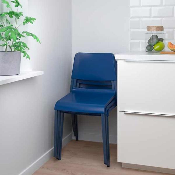Scaun de bucătărie Ikea Teodores Plastic/ Blue Blue photo 2