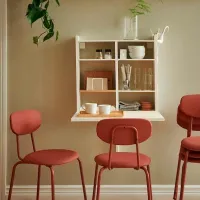 Scaun de bucătărie Ikea Ostano/Remmarn Poliester/ Brown Brown photo 5