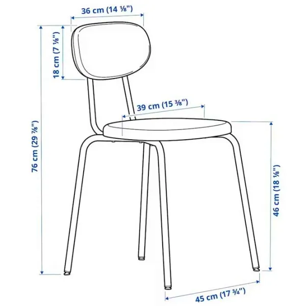 Кухонный стул Ikea Ostano/Remmarn Полиэстер/ Коричневый Brown photo 7