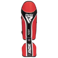 Защита для ног RDX Aura Plus T-17 Красный / Кожа / Взрослый photo 2