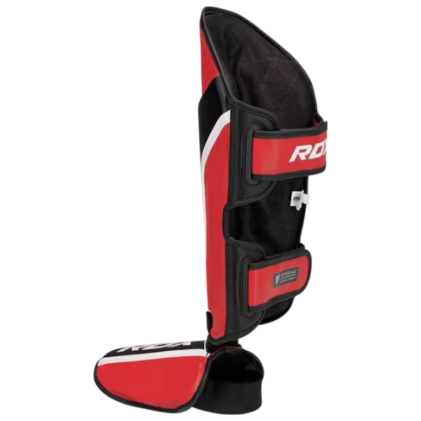 Apărătoare pentru picioare RDX Aura Plus T-17 Red / Piele / Adult photo 2 Apărătoare pentru picioare RDX Aura Plus T-17 Red / Piele / Adult photo 2