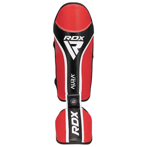 Apărătoare pentru picioare RDX Aura Plus T-17 Red / Piele / Adult photo 3 Apărătoare pentru picioare RDX Aura Plus T-17 Red / Piele / Adult photo 3
