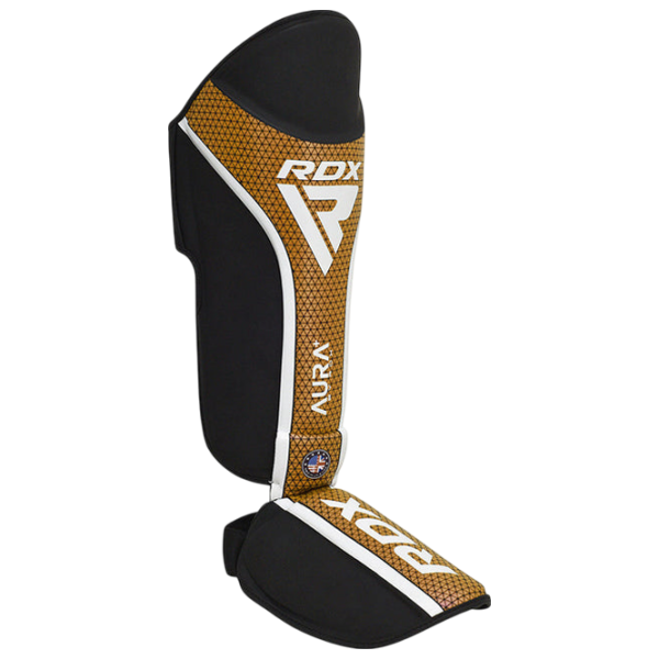 Apărătoare pentru picioare RDX Aura Plus T-17 Gold / Piele / Adult photo 4 Apărătoare pentru picioare RDX Aura Plus T-17 Gold / Piele / Adult photo 4