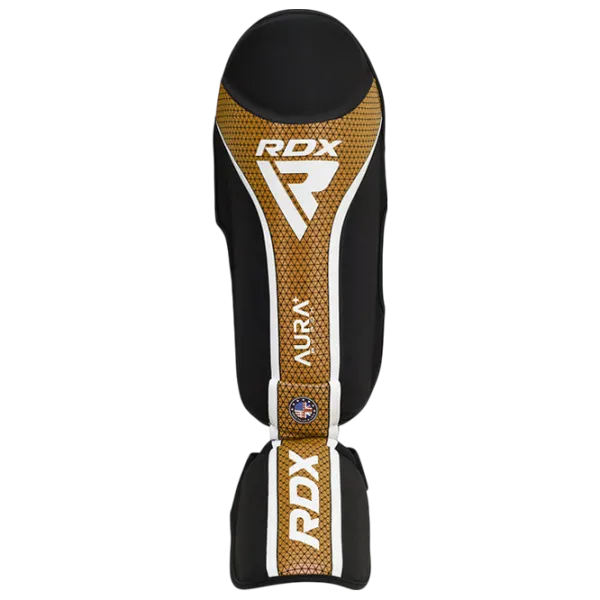Apărătoare pentru picioare RDX Aura Plus T-17 Gold / Piele / Adult photo 2