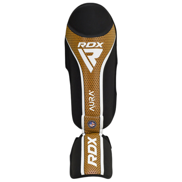 Apărătoare pentru picioare RDX Aura Plus T-17 Gold / Piele / Adult photo 2