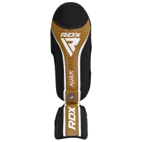 Защита для ног RDX Aura Plus T-17 Золото / Кожа / Взрослый photo 2