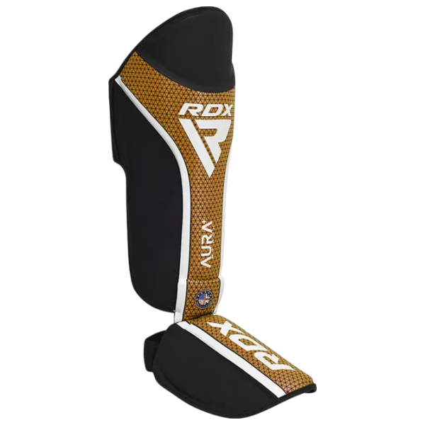 Apărătoare pentru picioare RDX Aura Plus T-17 Gold / Piele / Adult photo 4