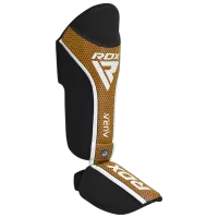Защита для ног RDX Aura Plus T-17 Золото / Кожа / Взрослый photo 4