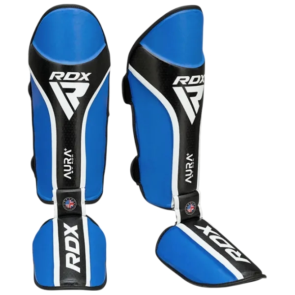 Apărătoare pentru picioare RDX Aura Plus T-17 Blue / Piele / Adult photo 1 Apărătoare pentru picioare RDX Aura Plus T-17 Blue / Piele / Adult photo 1