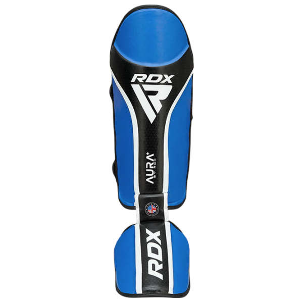 Apărătoare pentru picioare RDX Aura Plus T-17 Blue / Piele / Adult photo 2 Apărătoare pentru picioare RDX Aura Plus T-17 Blue / Piele / Adult photo 2