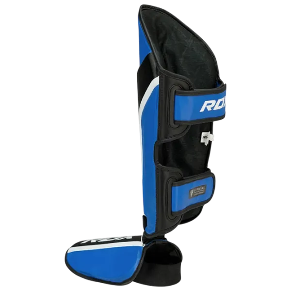 Apărătoare pentru picioare RDX Aura Plus T-17 Blue / Piele / Adult photo 3 Apărătoare pentru picioare RDX Aura Plus T-17 Blue / Piele / Adult photo 3