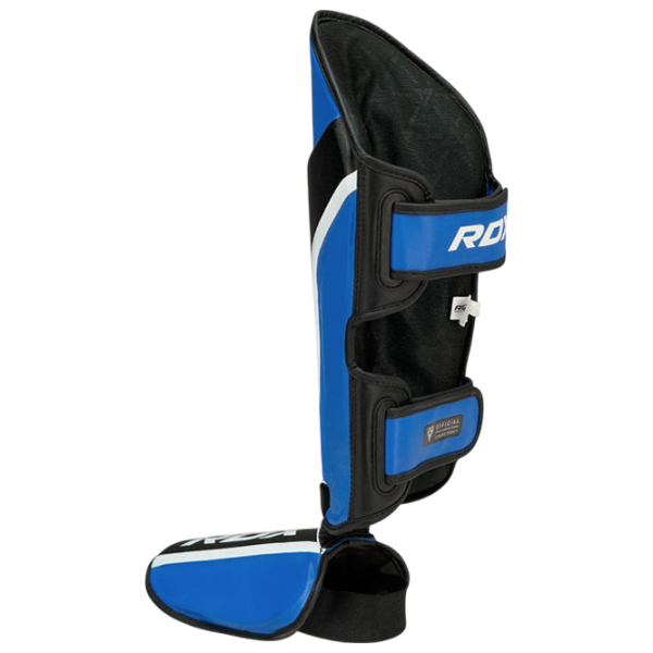 Apărătoare pentru picioare RDX Aura Plus T-17 Blue / Piele / Adult photo 3 Apărătoare pentru picioare RDX Aura Plus T-17 Blue / Piele / Adult photo 3