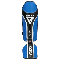 Защита для ног RDX Aura Plus T-17 Синий / Кожа / Взрослый photo 2