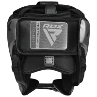 Защитный шлем для тхэквондо RDX Mark Pro Training Tri Lira 1 S / Кожа photo 3