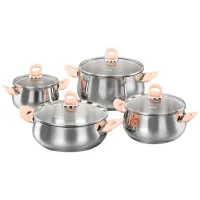 Набор кастрюль Korkmaz Flamingo  Нержавеющая сталь / Нержавеющая сталь