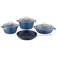 Набор кастрюль Korkmaz Azura 2л Нержавеющая сталь / Синий