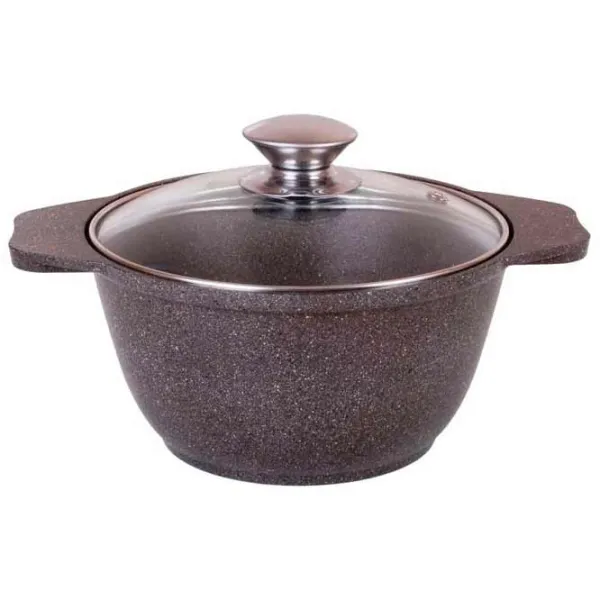 Кастрюля Kukmara КМК12А 1л Алюминий / Коричневый photo 1 Кастрюля Kukmara КМК12А 1л Алюминий / Коричневый photo 1