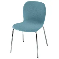 Scaun de bucătărie Ikea Karlpetter/Gunnared/Sefast Stofă/ Light Blue Inox