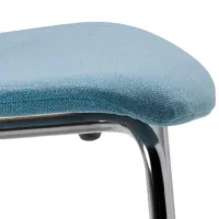 Scaun de bucătărie Ikea Karlpetter/Gunnared/Sefast Stofă/ Light Blue Inox photo 3