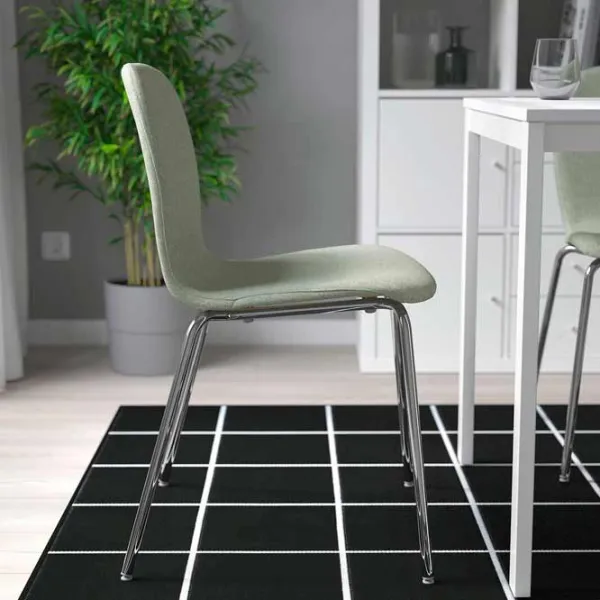 Кухонный стул Ikea Karlpetter/Gunnared/Sefast Ткань/ Light Green Нержавеющая сталь photo 2