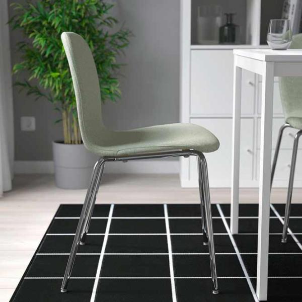Кухонный стул Ikea Karlpetter/Gunnared/Sefast Ткань/ Light Green Нержавеющая сталь photo 2