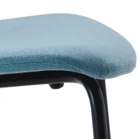 Scaun de bucătărie Ikea Karlpetter/Gunnared/Sefast Stofă/ Light Blue Black photo 3