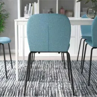 Scaun de bucătărie Ikea Karlpetter/Gunnared/Sefast Stofă/ Light Blue Black photo 4