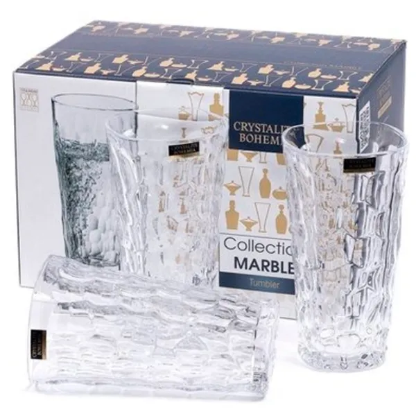 Набор стаканов Bohemia Marble 0.375л / Хрусталь / Прозрачный photo 2 Набор стаканов Bohemia Marble 0.375л / Хрусталь / Прозрачный photo 2