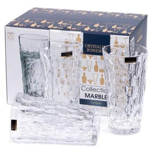 Набор стаканов Bohemia Marble 0.375л / Хрусталь / Прозрачный photo 2 Набор стаканов Bohemia Marble 0.375л / Хрусталь / Прозрачный photo 2