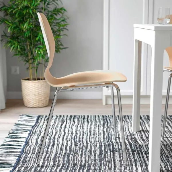 Кухонный стул Ikea Sigtrygg/Sefast Дерево/ Бежевый Нержавеющая сталь photo 5