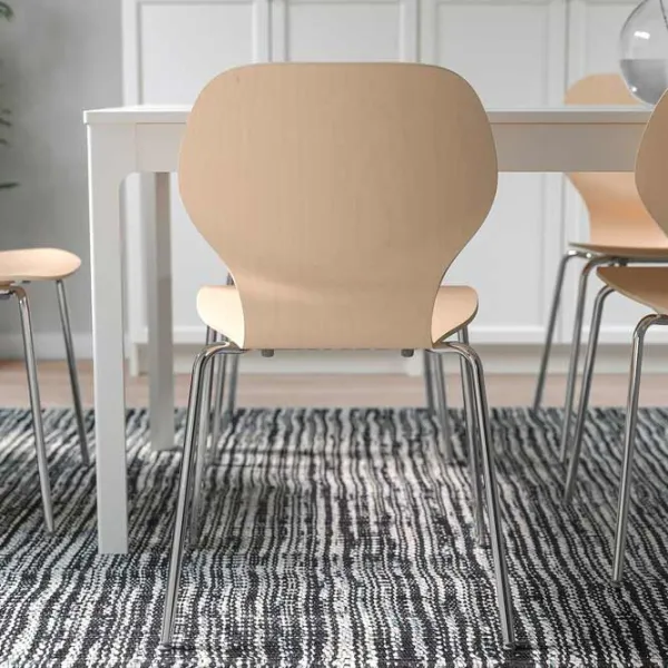 Кухонный стул Ikea Sigtrygg/Sefast Дерево/ Бежевый Нержавеющая сталь photo 6