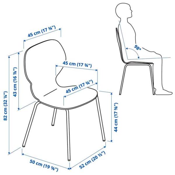 Кухонный стул Ikea Sigtrygg/Sefast Дерево/ Бежевый Нержавеющая сталь photo 8