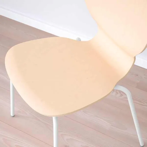 Scaun de bucătărie Ikea Sigtrygg/Sefast Lemn/ Beige White photo 3