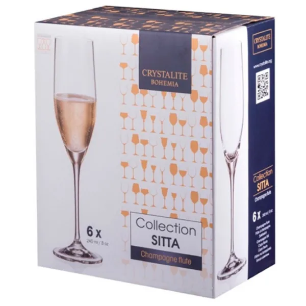Set de pahare Bohemia Sitta 0.24l / Sticlă / Transparent photo 1