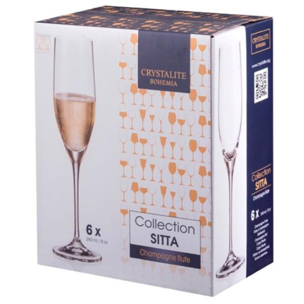 Set de pahare Bohemia Sitta 0.24l / Sticlă / Transparent photo 1