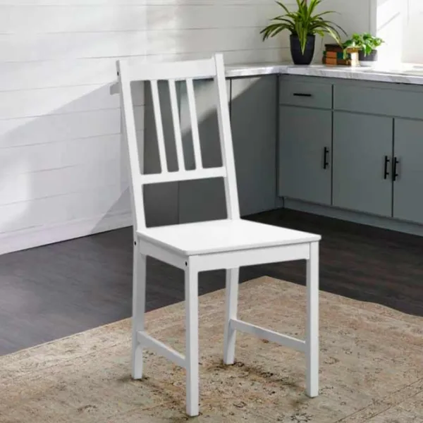 Кухонный стул Ikea Stefan Дерево/ Белый White photo 2