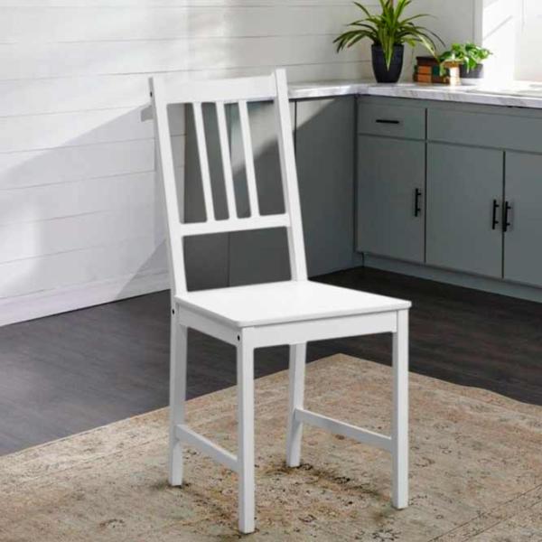 Кухонный стул Ikea Stefan Дерево/ Белый White photo 2