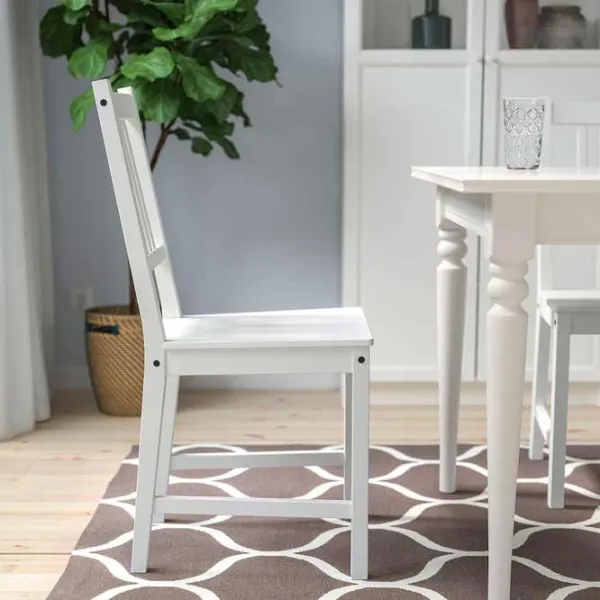 Кухонный стул Ikea Stefan Дерево/ Белый White photo 3
