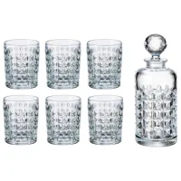 Набор для напитков Bohemia Diamond 0.65л / Хрусталь / Прозрачный