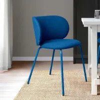 Scaun de bucătărie Ikea Krylbo/Tonerud Poliester/ Blue Black photo 3