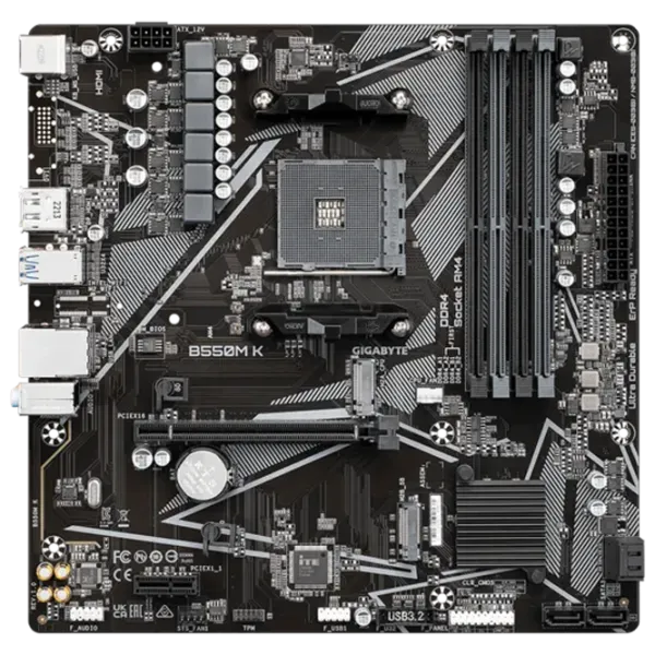 Placă de bază Gigabyte B550M K mATX / AMD B550M photo 1