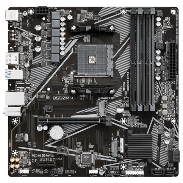 Placă de bază Gigabyte B550M K mATX / AMD B550M photo 1