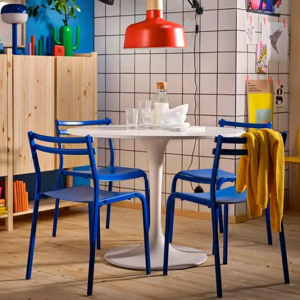 Кухонный стул Ikea Geneson Пластик/ Синий Синий photo 5 Кухонный стул Ikea Geneson Пластик/ Синий Синий photo 5