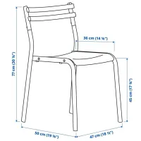Кухонный стул Ikea Geneson Пластик/ Синий Синий photo 6