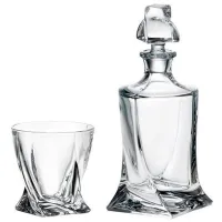 Набор для напитков Bohemia QUADRO 0.85л / Хрусталь / Прозрачный