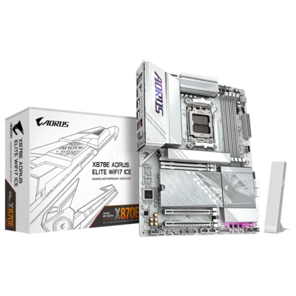 Материнская плата Gigabyte X870E A ELITE WIFI7 ICE ATX / AMD X870E photo 4
