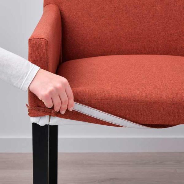 Scaun de bucătărie Ikea Marenas/Gunnared Stofă/ Red Black photo 6