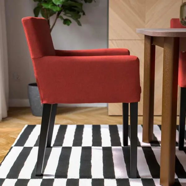 Scaun de bucătărie Ikea Marenas/Gunnared Stofă/ Red Black photo 8